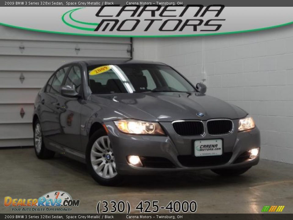 2009 BMW 3 Series 328xi Sedan Space Grey Metallic / Black Photo #1