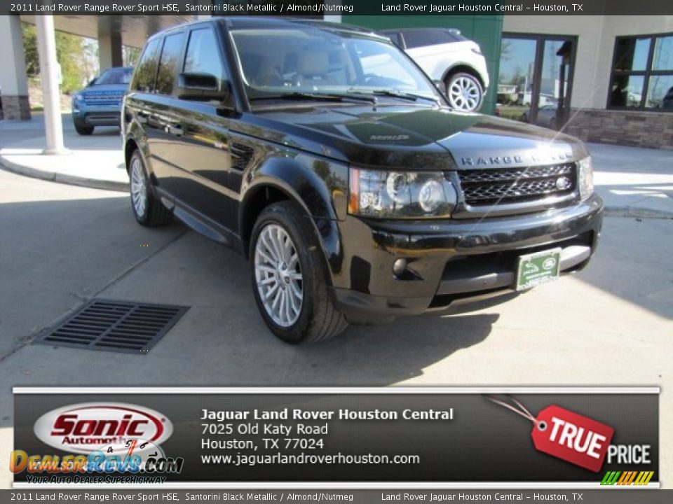 2011 Land Rover Range Rover Sport HSE Santorini Black Metallic / Almond/Nutmeg Photo #1