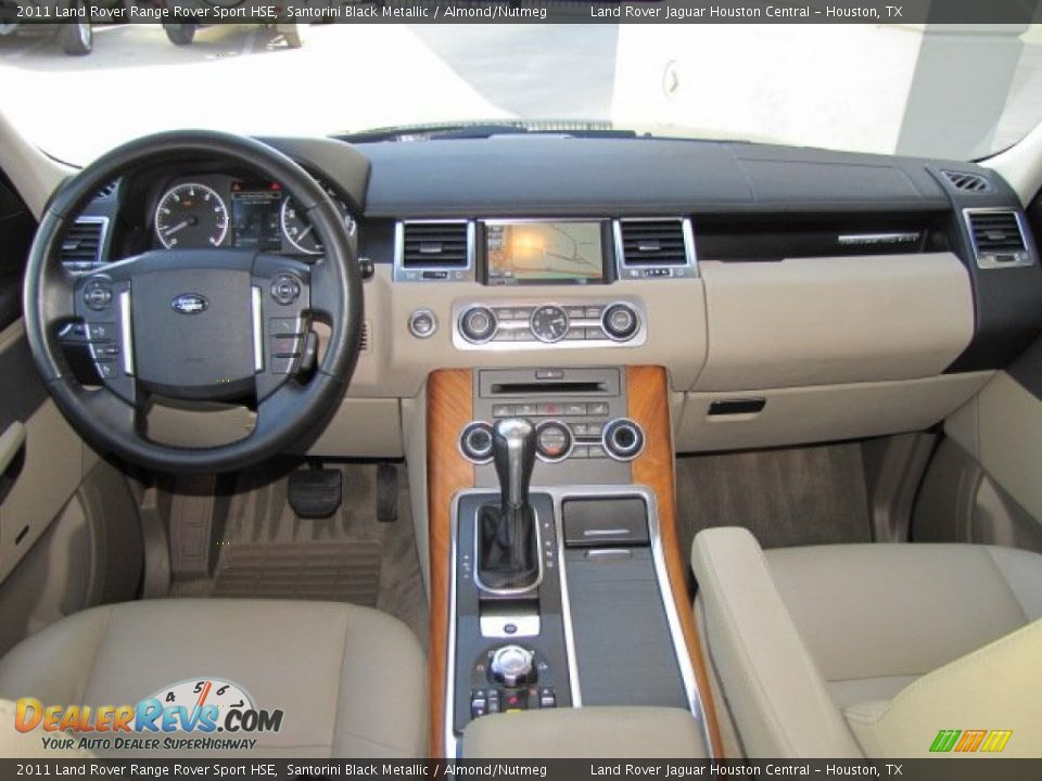 2011 Land Rover Range Rover Sport HSE Santorini Black Metallic / Almond/Nutmeg Photo #3