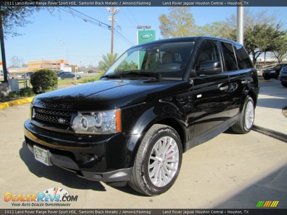 2011 Land Rover Range Rover Sport HSE Santorini Black Metallic / Almond/Nutmeg Photo #5
