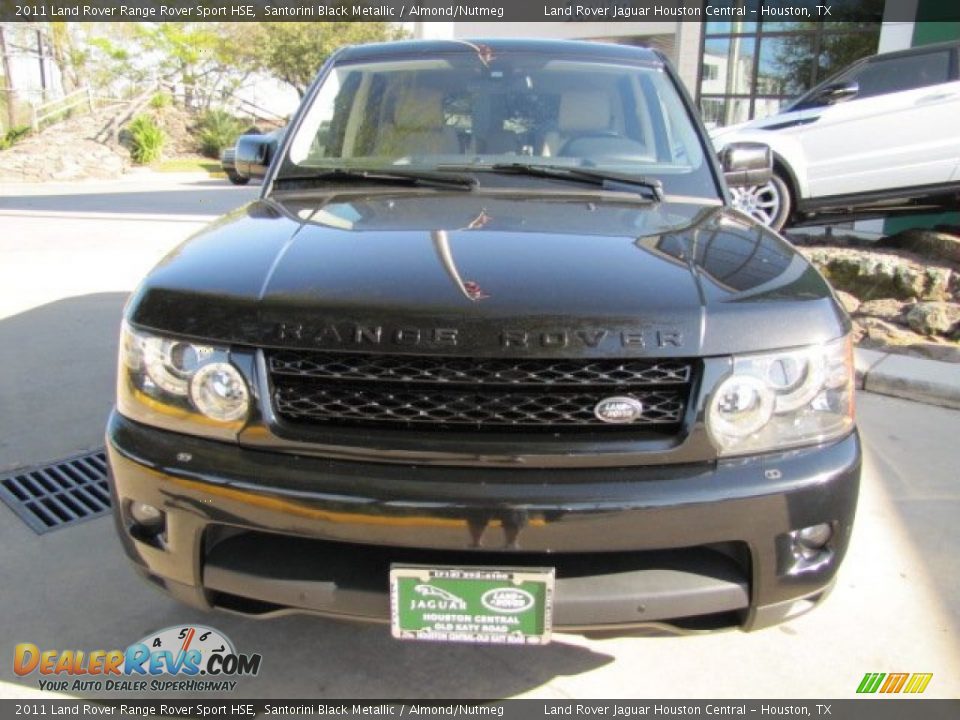 2011 Land Rover Range Rover Sport HSE Santorini Black Metallic / Almond/Nutmeg Photo #6