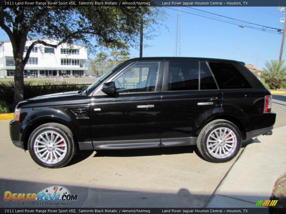 2011 Land Rover Range Rover Sport HSE Santorini Black Metallic / Almond/Nutmeg Photo #7