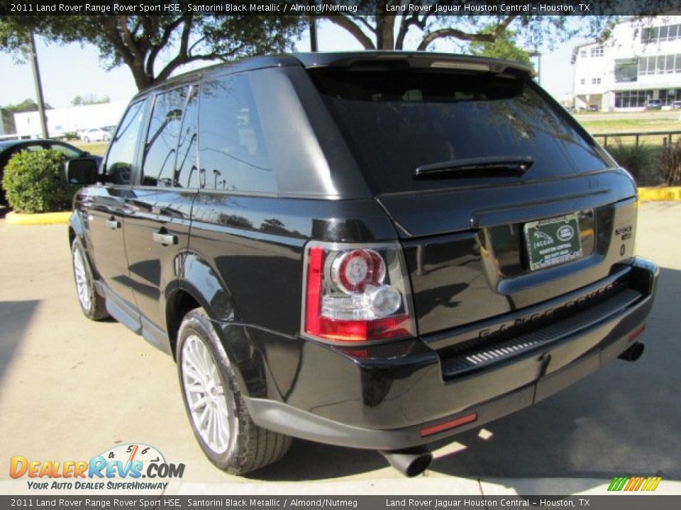 2011 Land Rover Range Rover Sport HSE Santorini Black Metallic / Almond/Nutmeg Photo #8