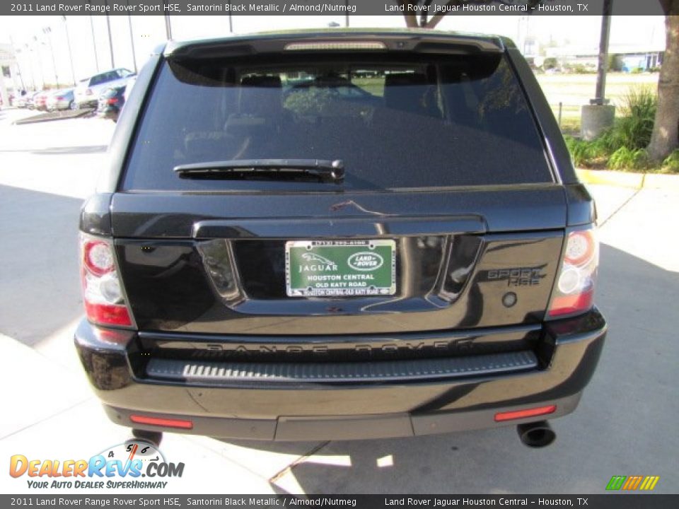 2011 Land Rover Range Rover Sport HSE Santorini Black Metallic / Almond/Nutmeg Photo #9