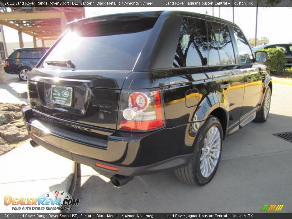 2011 Land Rover Range Rover Sport HSE Santorini Black Metallic / Almond/Nutmeg Photo #10