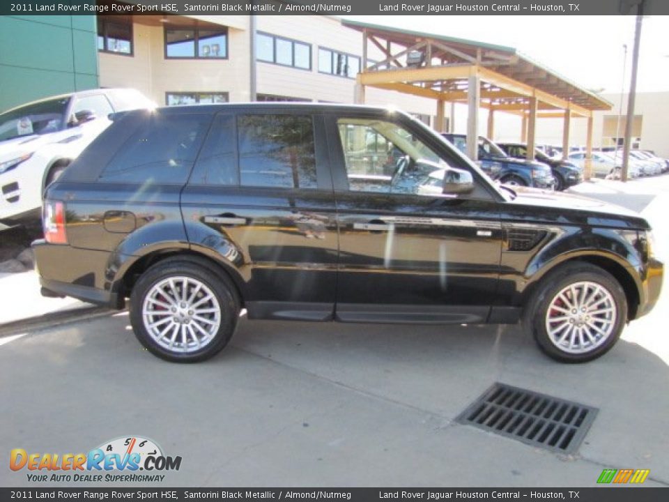 2011 Land Rover Range Rover Sport HSE Santorini Black Metallic / Almond/Nutmeg Photo #11