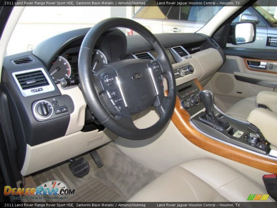 2011 Land Rover Range Rover Sport HSE Santorini Black Metallic / Almond/Nutmeg Photo #12