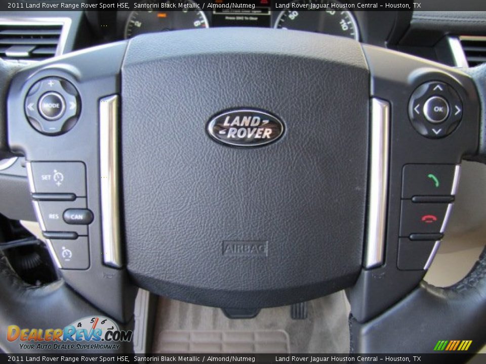 2011 Land Rover Range Rover Sport HSE Santorini Black Metallic / Almond/Nutmeg Photo #14