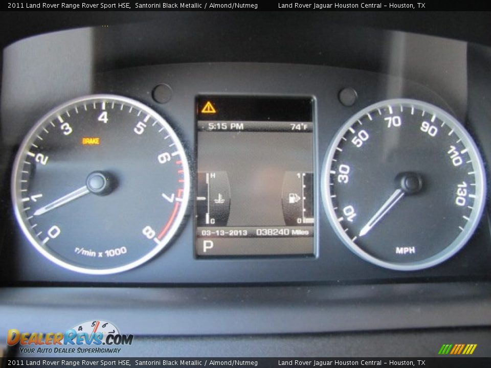 2011 Land Rover Range Rover Sport HSE Santorini Black Metallic / Almond/Nutmeg Photo #15