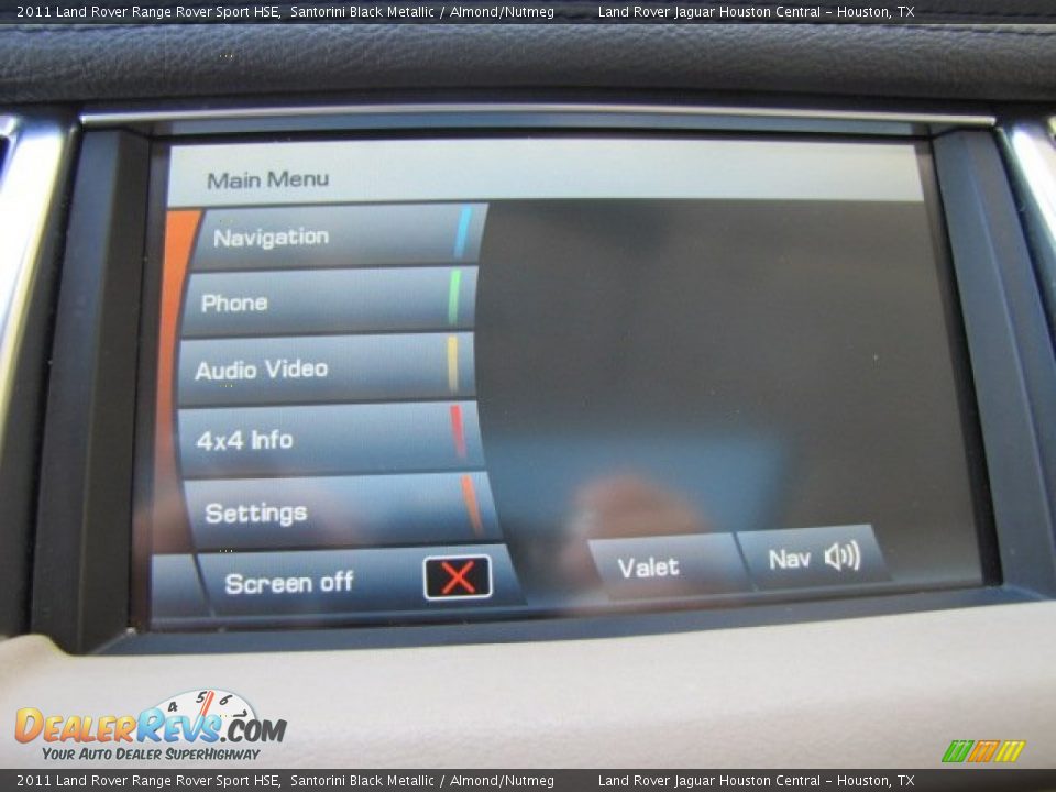 2011 Land Rover Range Rover Sport HSE Santorini Black Metallic / Almond/Nutmeg Photo #17