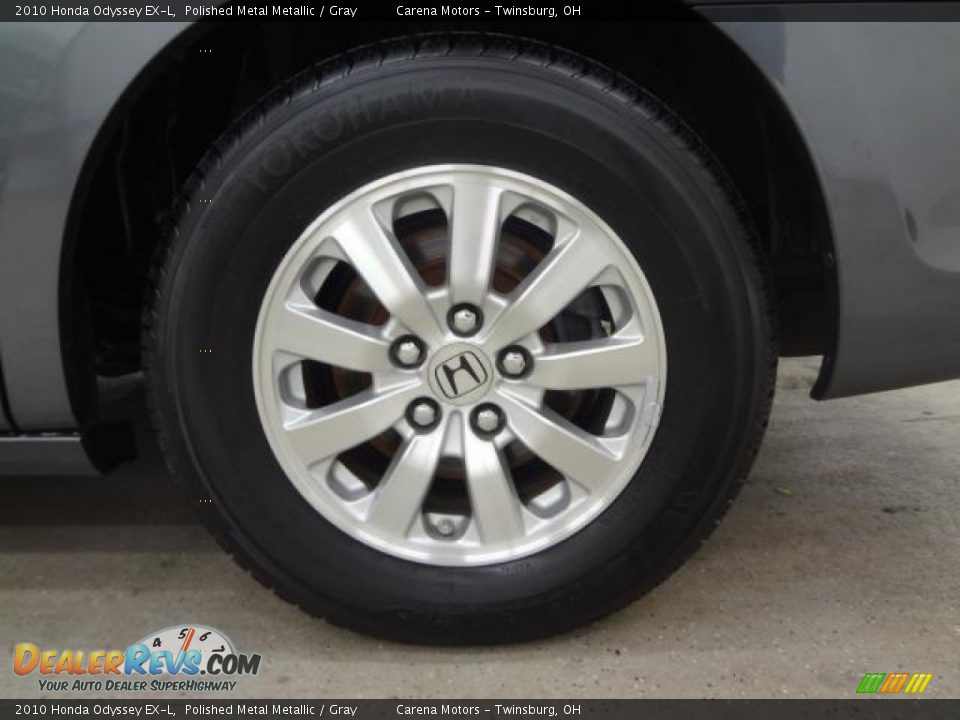 2010 Honda Odyssey EX-L Polished Metal Metallic / Gray Photo #36