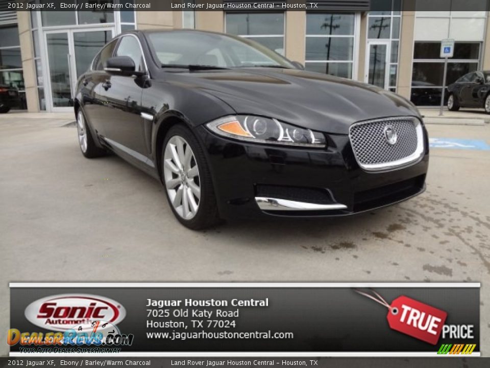 2012 Jaguar XF Ebony / Barley/Warm Charcoal Photo #1