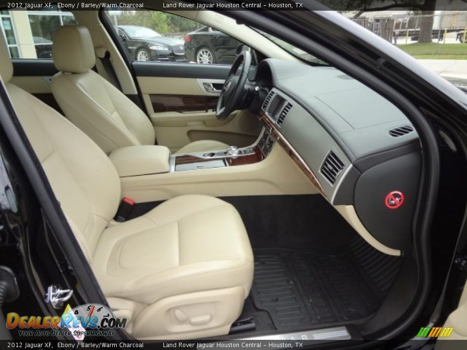 2012 Jaguar XF Ebony / Barley/Warm Charcoal Photo #12