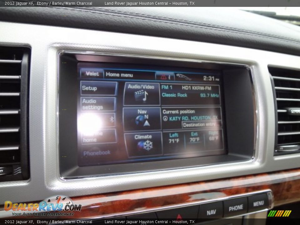2012 Jaguar XF Ebony / Barley/Warm Charcoal Photo #18