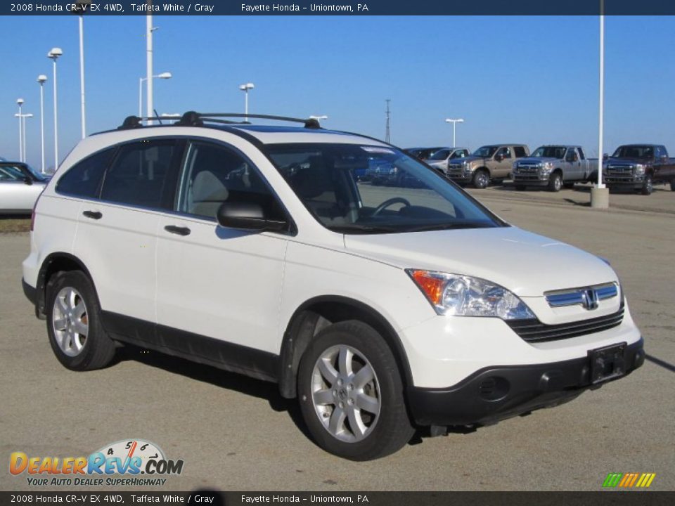 2008 Honda CR-V EX 4WD Taffeta White / Gray Photo #5