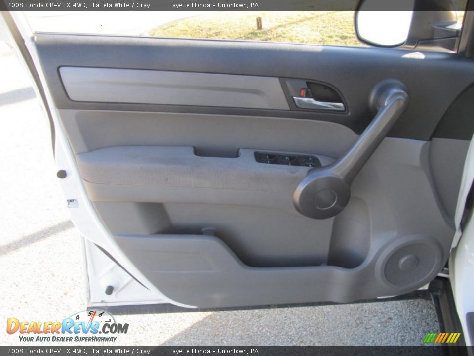2008 Honda CR-V EX 4WD Taffeta White / Gray Photo #6