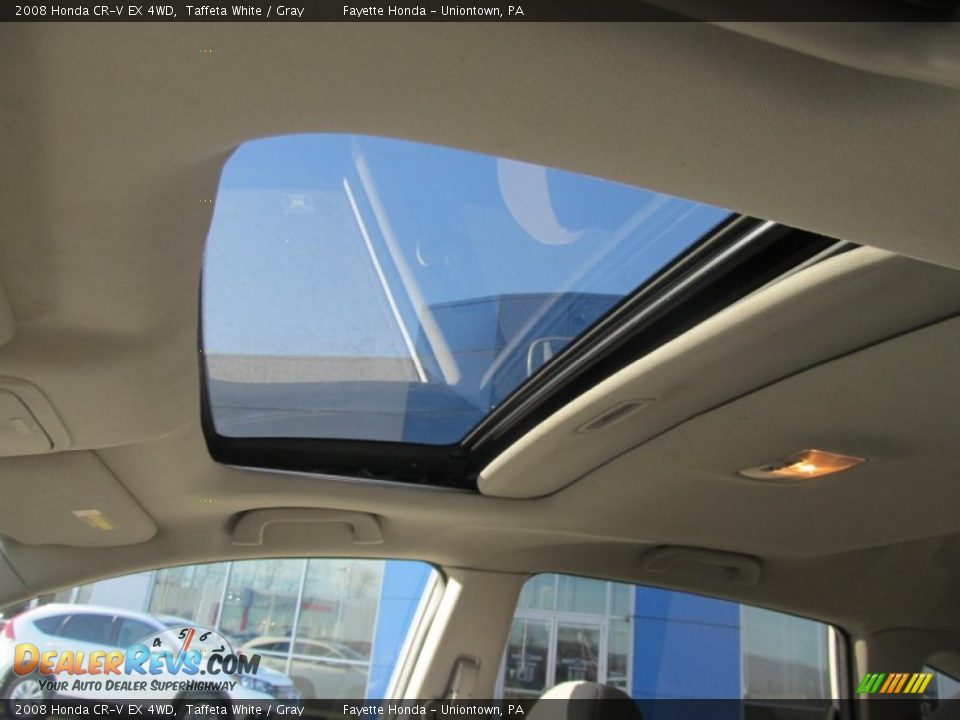 2008 Honda CR-V EX 4WD Taffeta White / Gray Photo #10