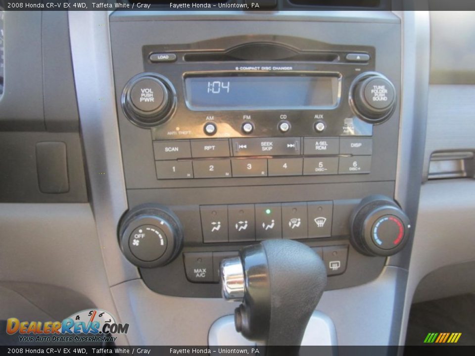 2008 Honda CR-V EX 4WD Taffeta White / Gray Photo #12