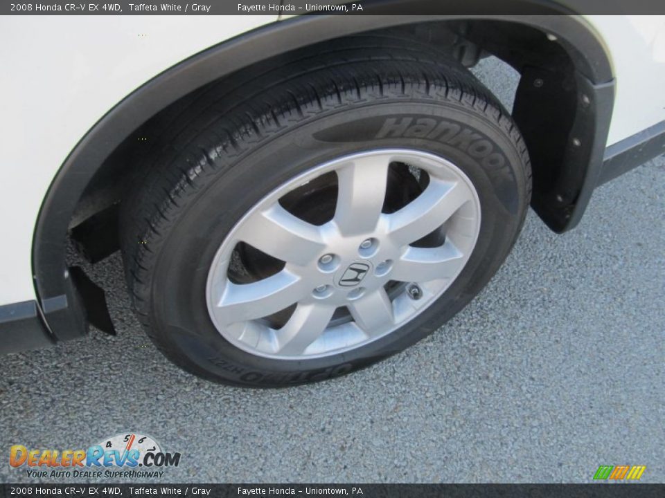 2008 Honda CR-V EX 4WD Taffeta White / Gray Photo #15