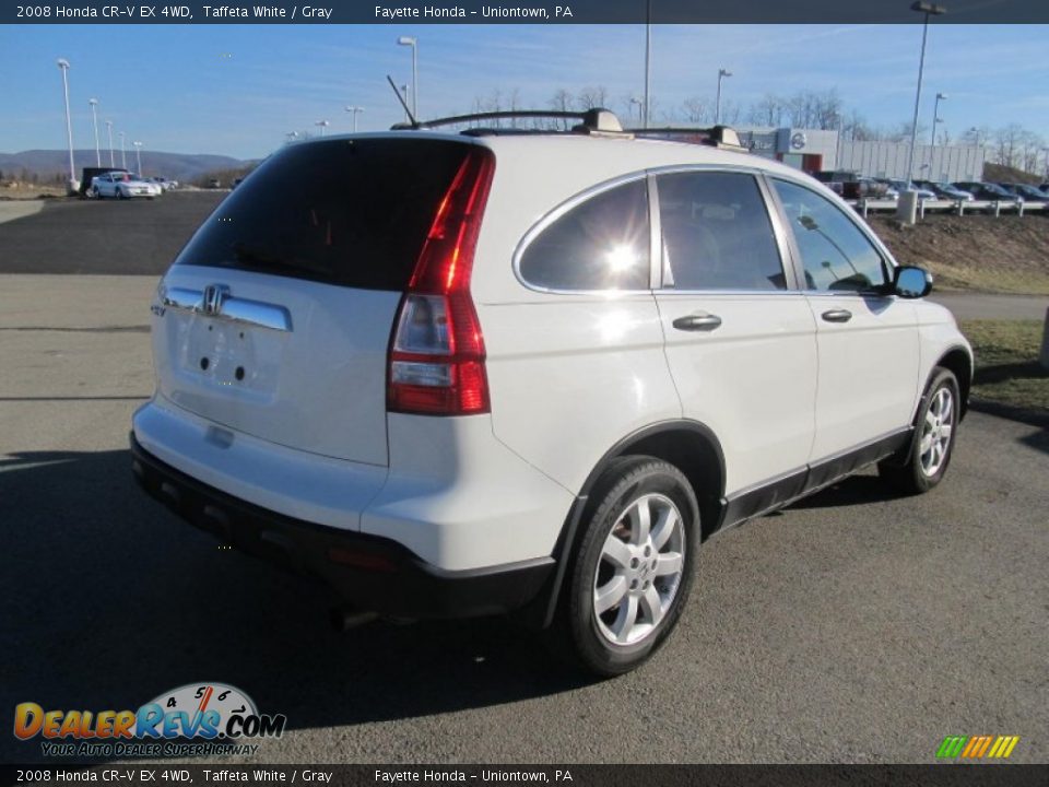 2008 Honda CR-V EX 4WD Taffeta White / Gray Photo #17