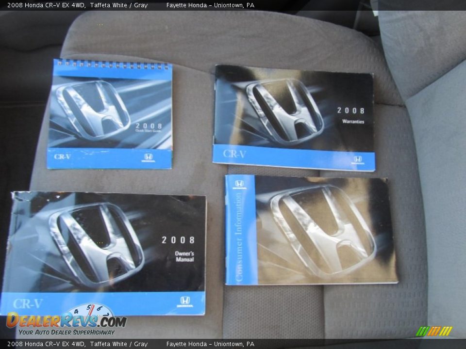 2008 Honda CR-V EX 4WD Taffeta White / Gray Photo #19