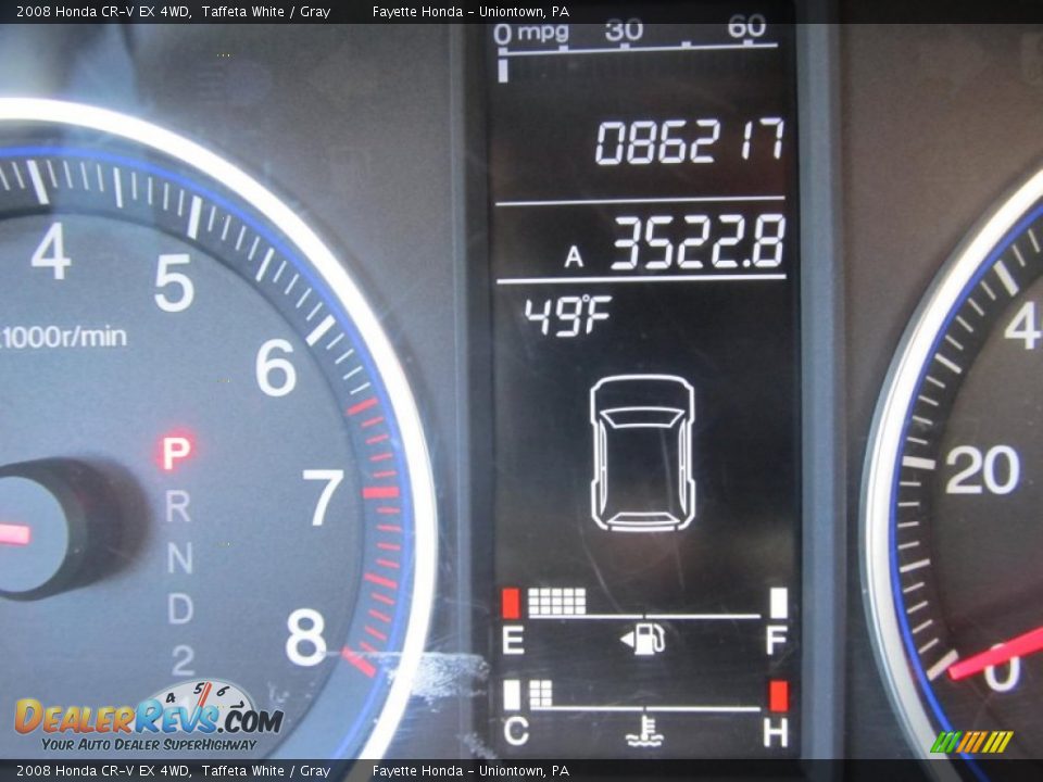 2008 Honda CR-V EX 4WD Taffeta White / Gray Photo #20