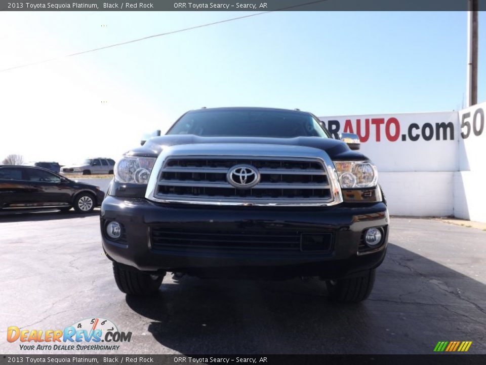 2013 Toyota Sequoia Platinum Black / Red Rock Photo #2