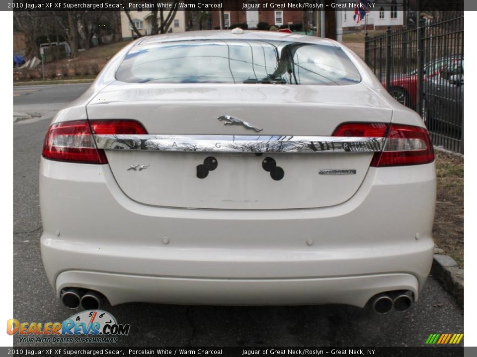 2010 Jaguar XF XF Supercharged Sedan Porcelain White / Warm Charcoal Photo #5