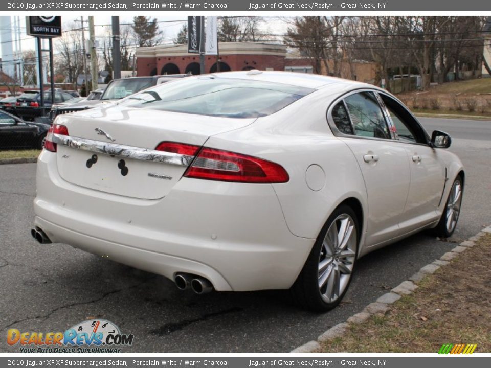 2010 Jaguar XF XF Supercharged Sedan Porcelain White / Warm Charcoal Photo #6