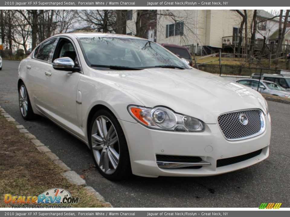 2010 Jaguar XF XF Supercharged Sedan Porcelain White / Warm Charcoal Photo #7
