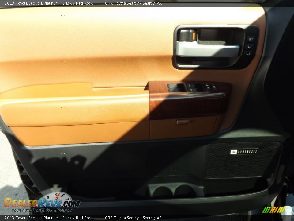 2013 Toyota Sequoia Platinum Black / Red Rock Photo #15