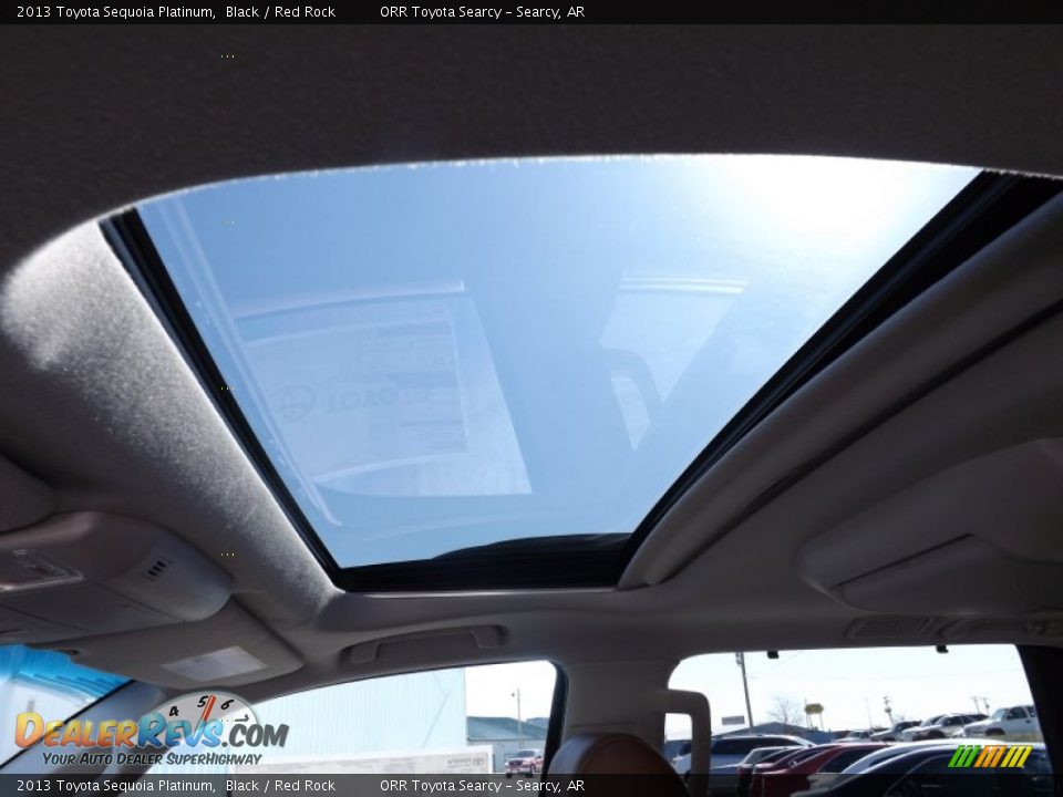 2013 Toyota Sequoia Platinum Black / Red Rock Photo #19