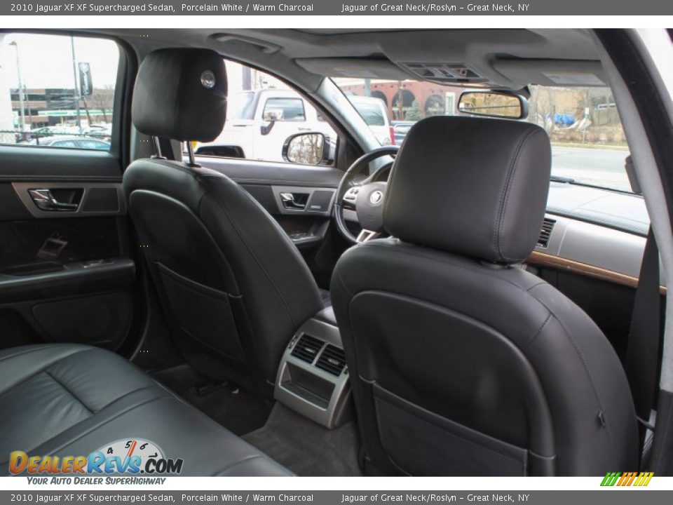 2010 Jaguar XF XF Supercharged Sedan Porcelain White / Warm Charcoal Photo #14