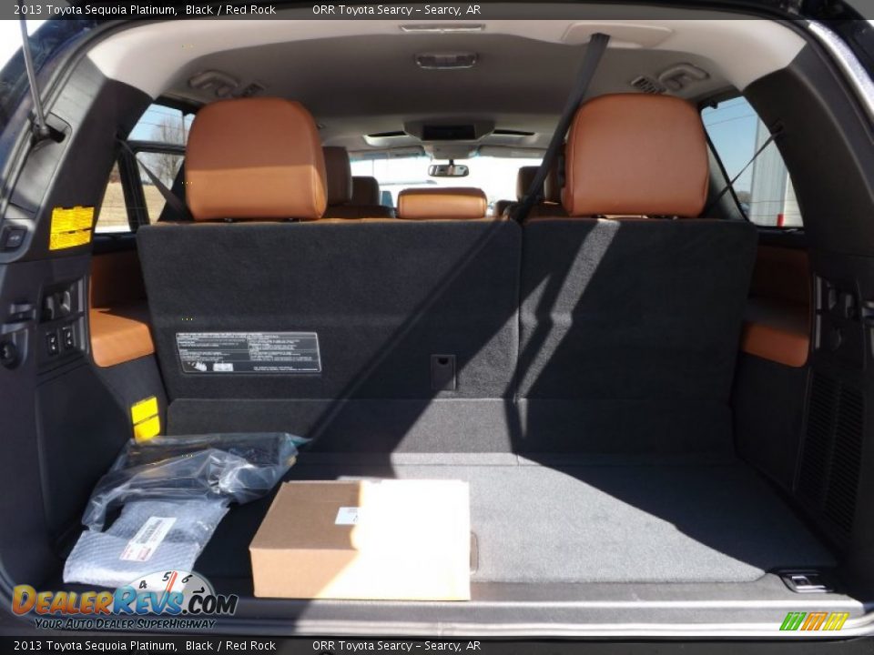 2013 Toyota Sequoia Platinum Black / Red Rock Photo #21