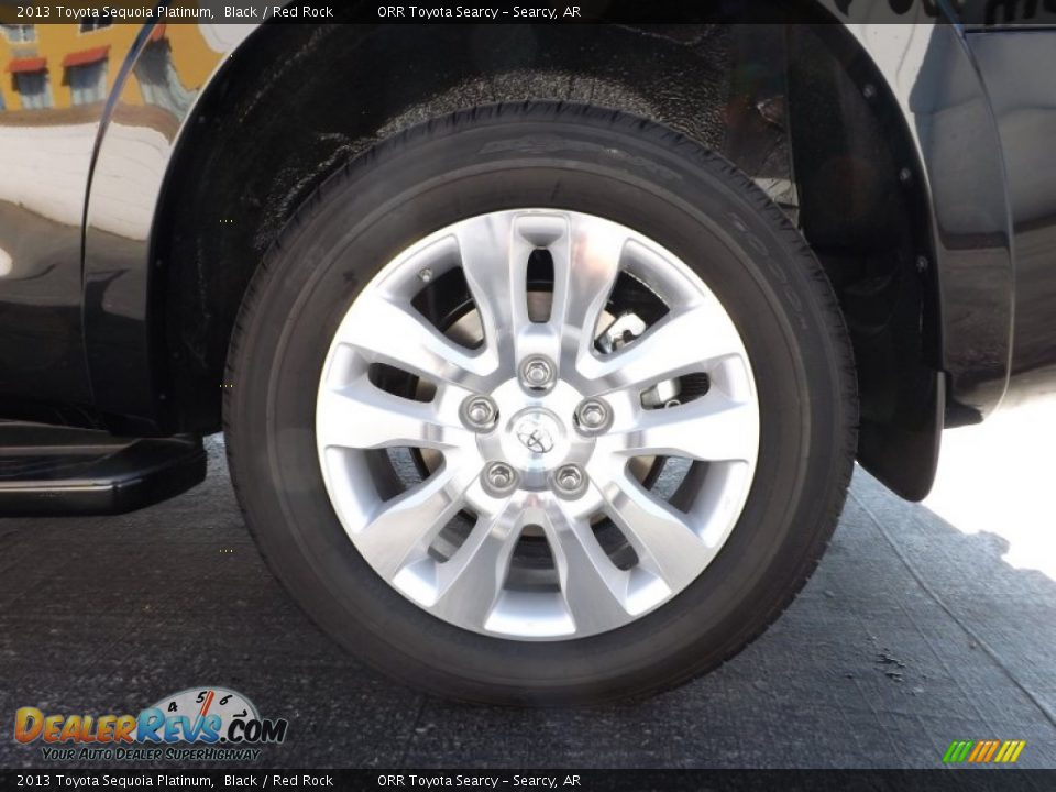 2013 Toyota Sequoia Platinum Black / Red Rock Photo #22