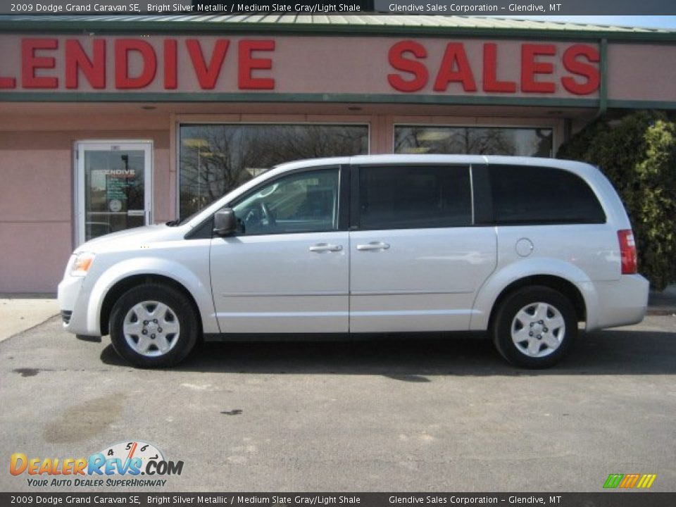 2009 Dodge Grand Caravan SE Bright Silver Metallic / Medium Slate Gray/Light Shale Photo #2