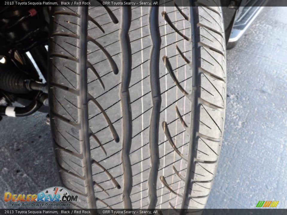 2013 Toyota Sequoia Platinum Black / Red Rock Photo #23