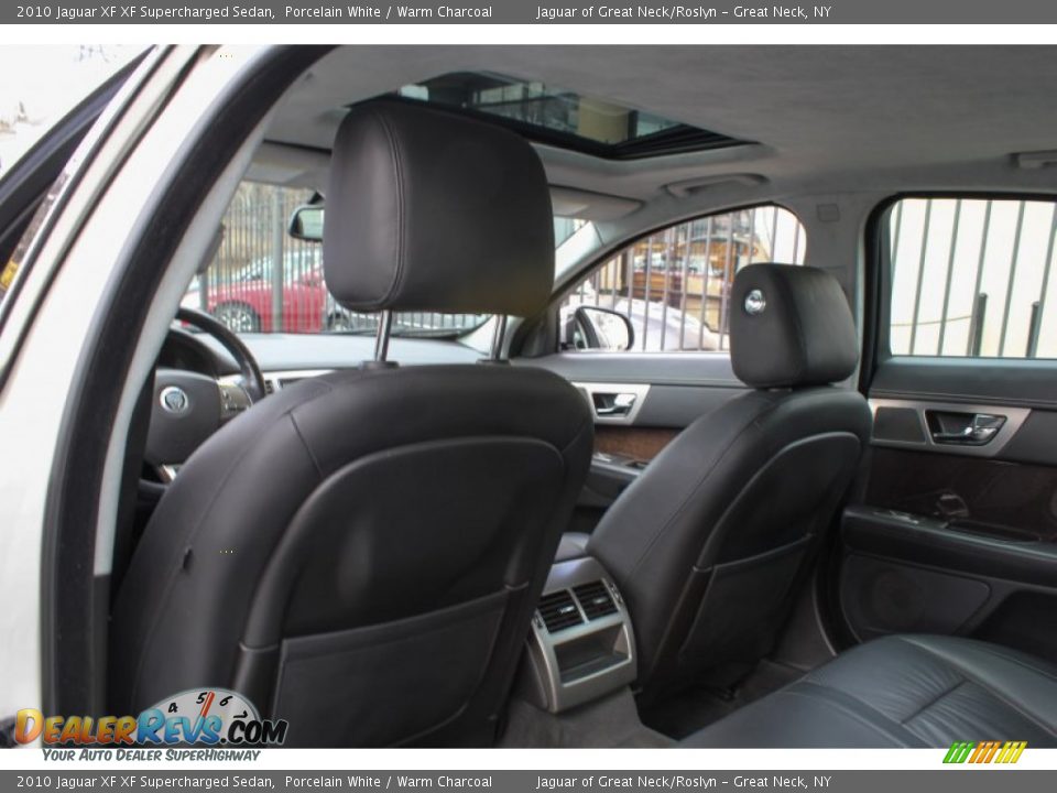 2010 Jaguar XF XF Supercharged Sedan Porcelain White / Warm Charcoal Photo #18