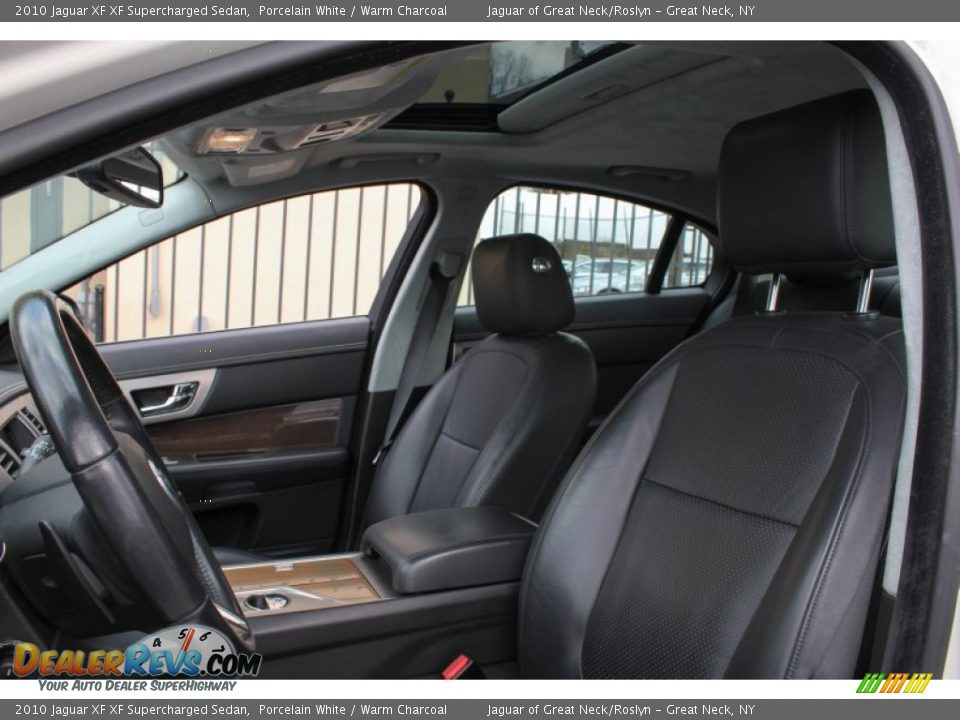 2010 Jaguar XF XF Supercharged Sedan Porcelain White / Warm Charcoal Photo #20