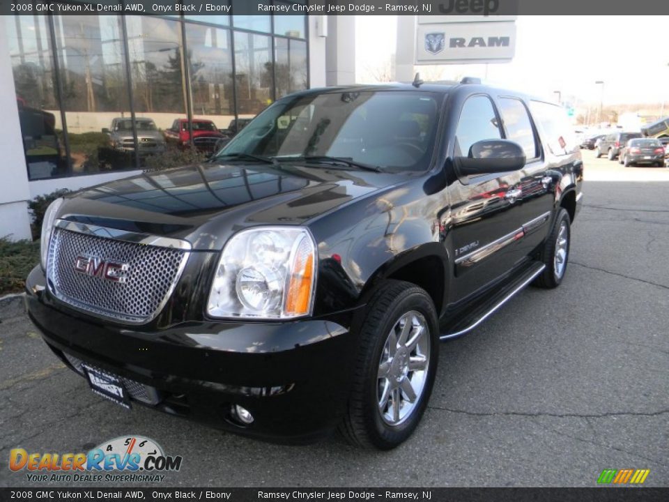 2008 GMC Yukon XL Denali AWD Onyx Black / Ebony Photo #1