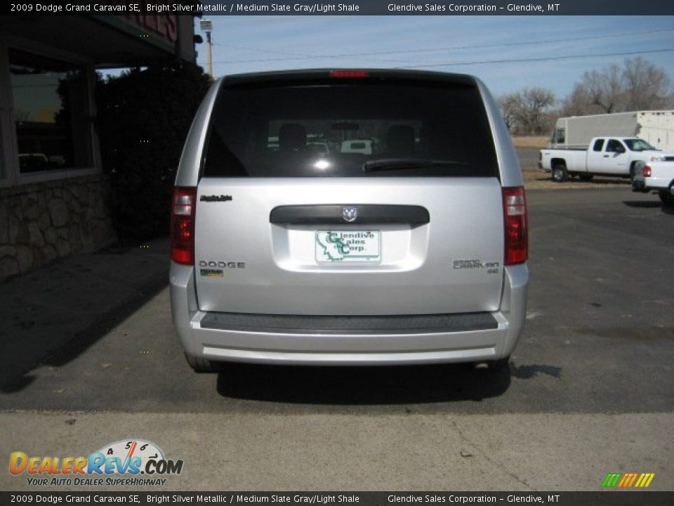 2009 Dodge Grand Caravan SE Bright Silver Metallic / Medium Slate Gray/Light Shale Photo #12
