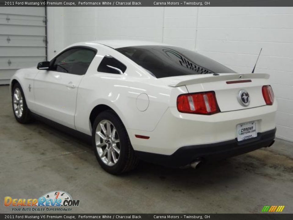 2011 Ford Mustang V6 Premium Coupe Performance White / Charcoal Black Photo #3