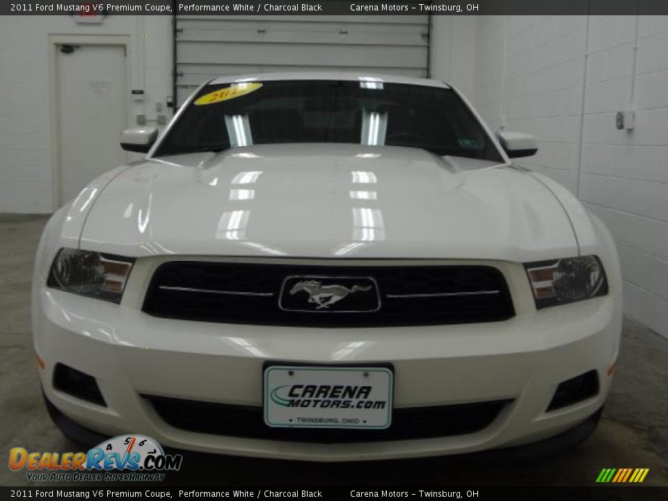 2011 Ford Mustang V6 Premium Coupe Performance White / Charcoal Black Photo #5