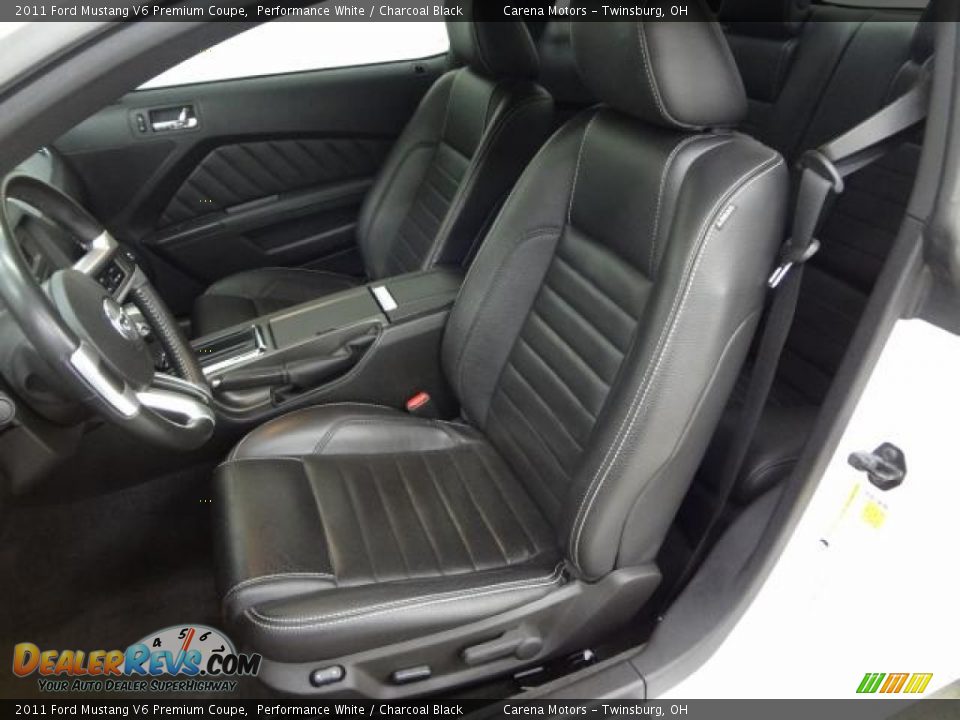 2011 Ford Mustang V6 Premium Coupe Performance White / Charcoal Black Photo #9