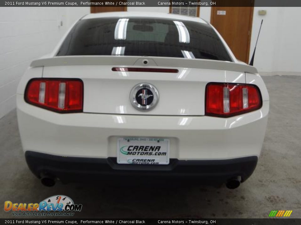 2011 Ford Mustang V6 Premium Coupe Performance White / Charcoal Black Photo #12