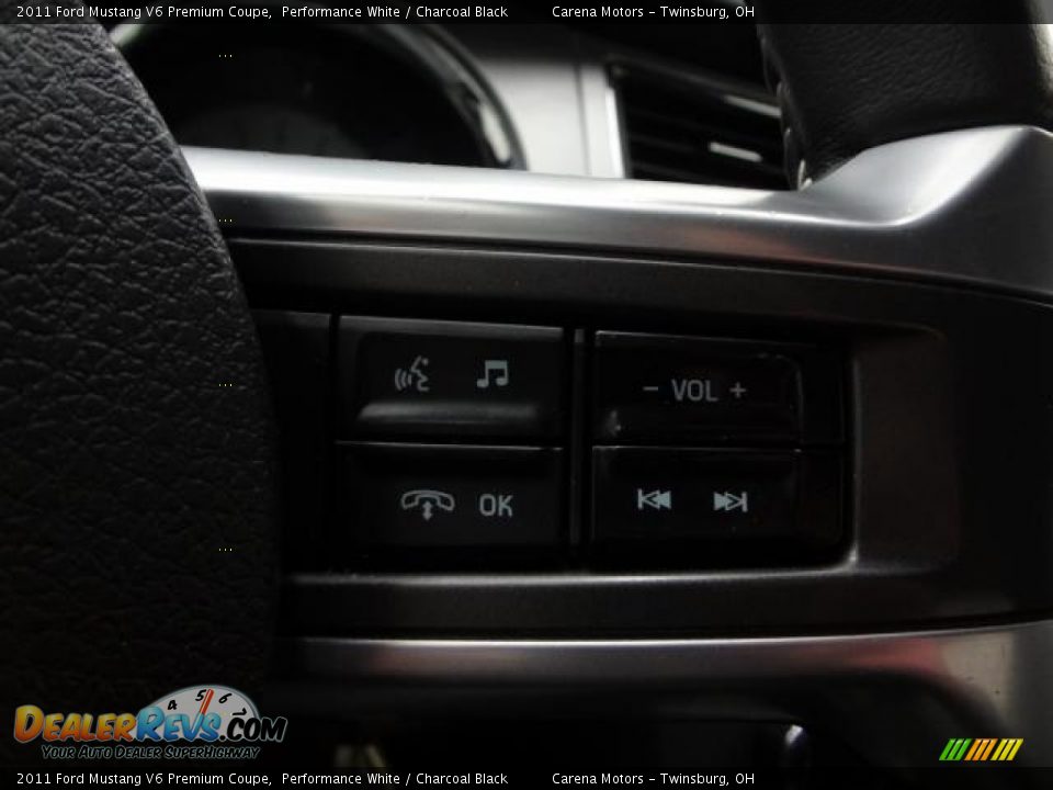 2011 Ford Mustang V6 Premium Coupe Performance White / Charcoal Black Photo #19