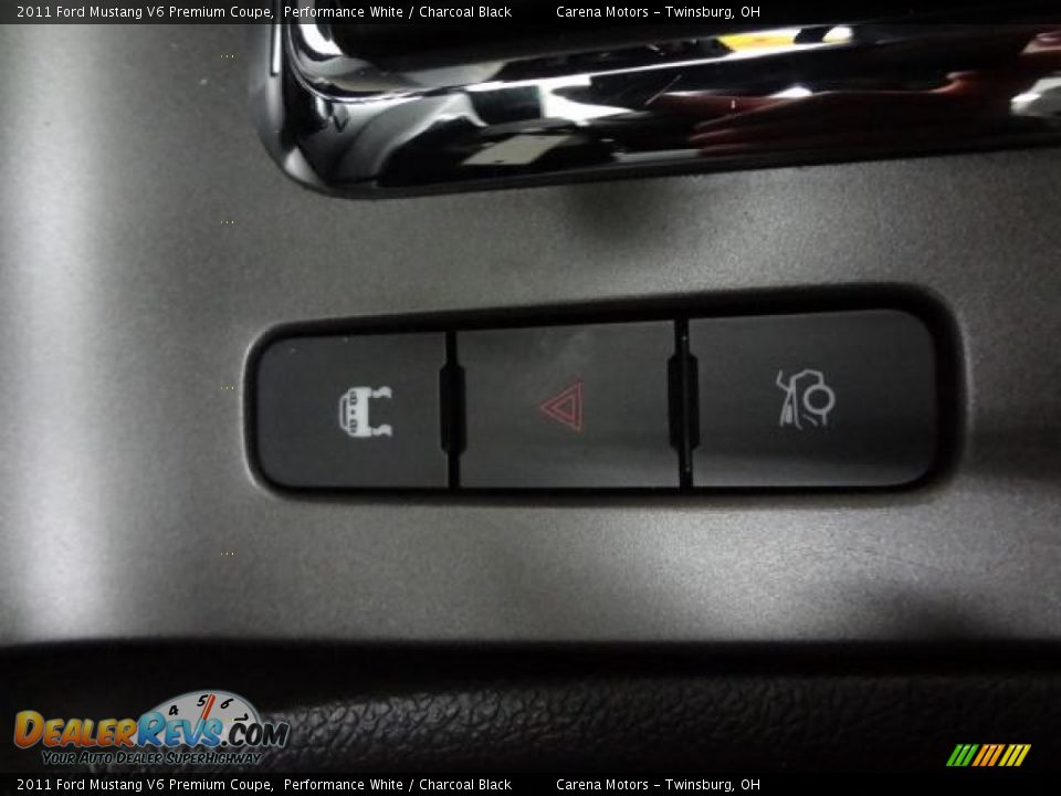 2011 Ford Mustang V6 Premium Coupe Performance White / Charcoal Black Photo #23