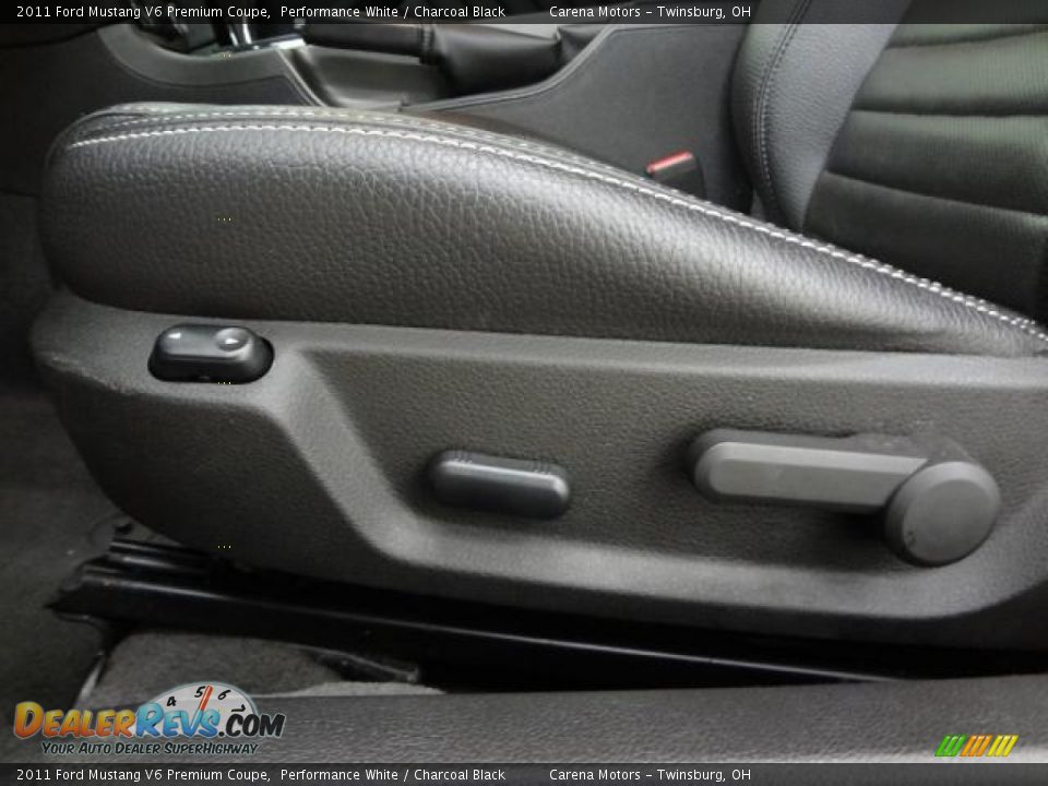 2011 Ford Mustang V6 Premium Coupe Performance White / Charcoal Black Photo #33
