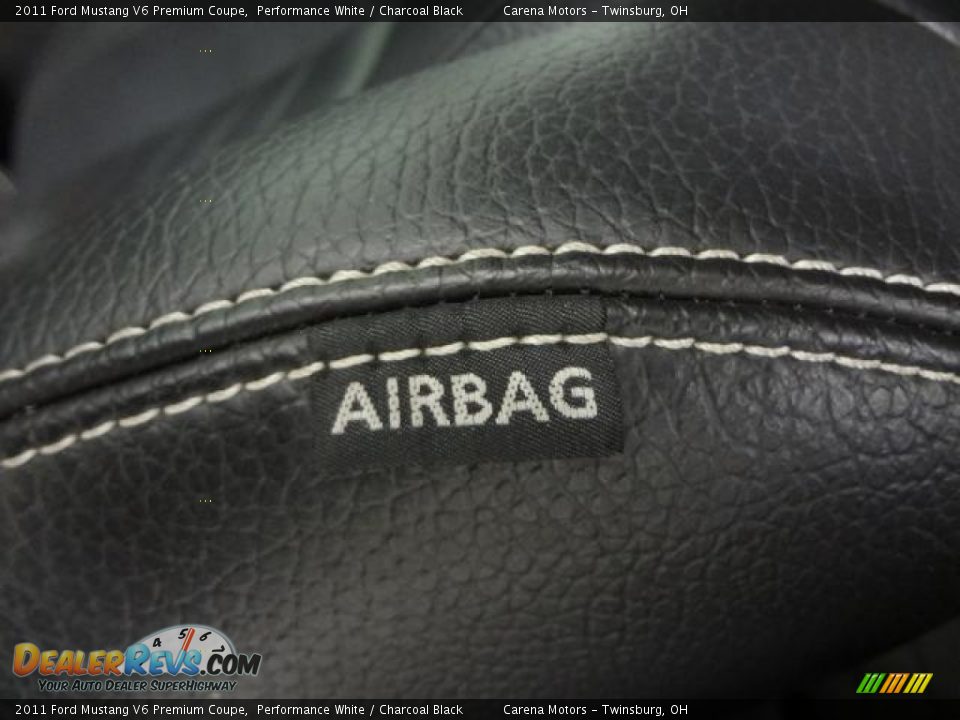 2011 Ford Mustang V6 Premium Coupe Performance White / Charcoal Black Photo #34