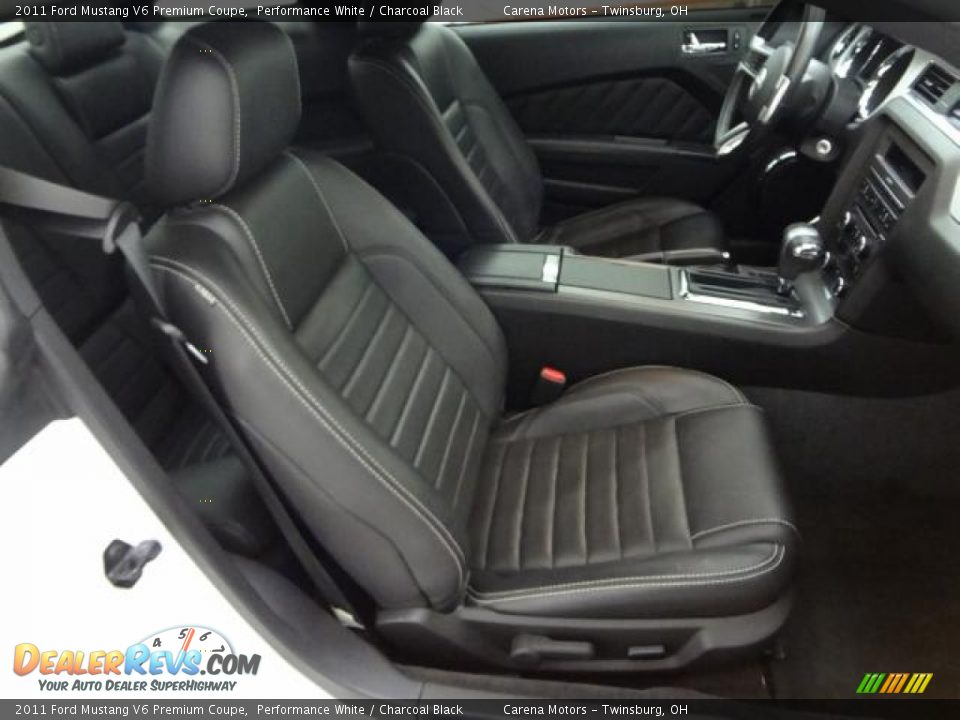 2011 Ford Mustang V6 Premium Coupe Performance White / Charcoal Black Photo #35
